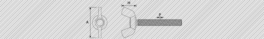 Machine wing screws